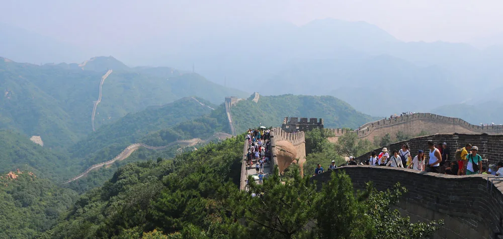 hiking the great wall of China
