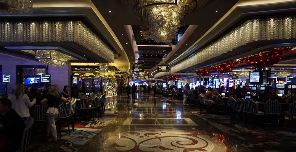 The golden casino in The Cosmopolitan Las Vegas