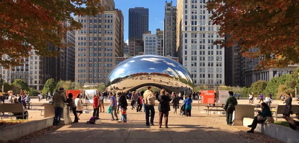 Millennium Park in Chicago during Fall