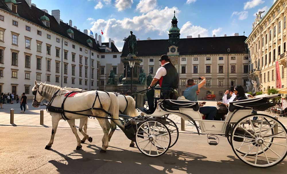 Horse drawn carriage in Vienna