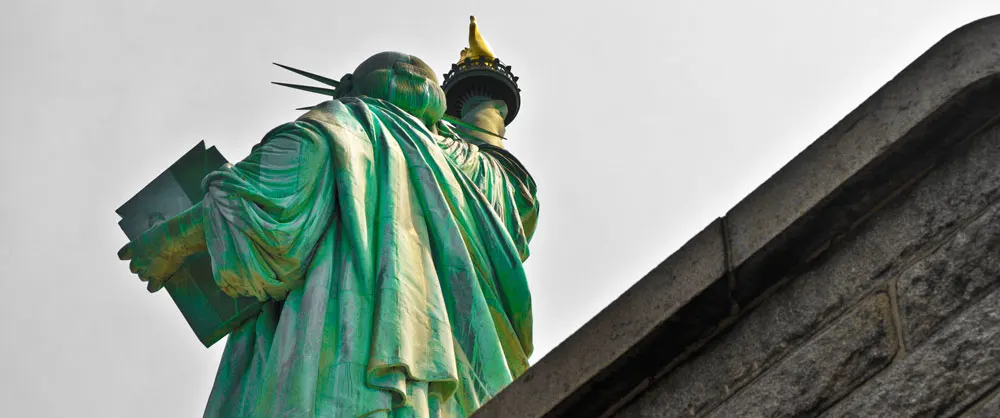 Statue of Liberty Crown from behind