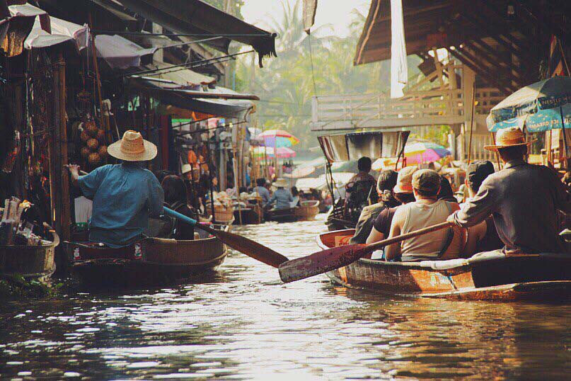 Thailand floating market