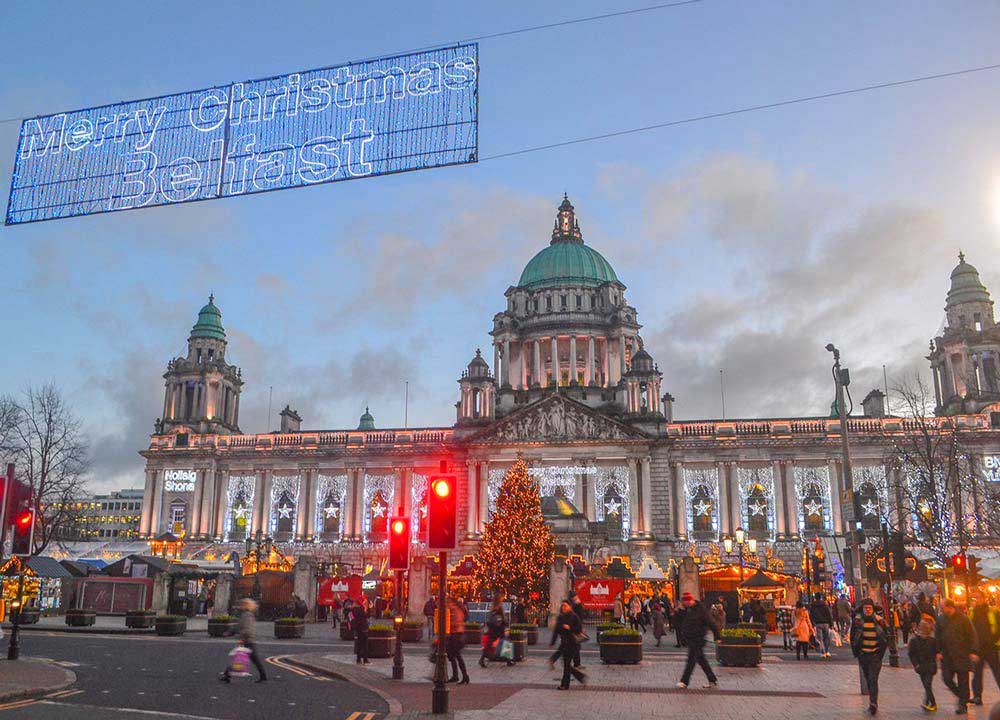 Belfast at Christmas in Europe
