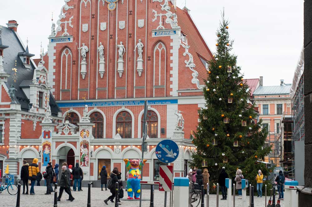 Riga old town at Christmas
