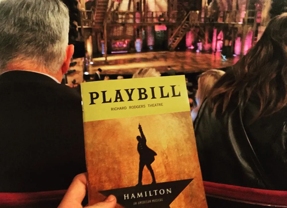 Hamilton Play Bill Broadway Show