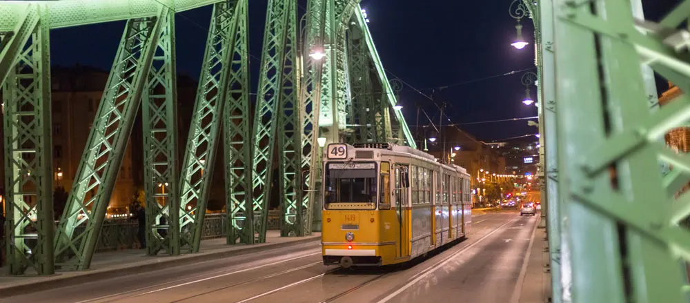 A Tram in Budapest