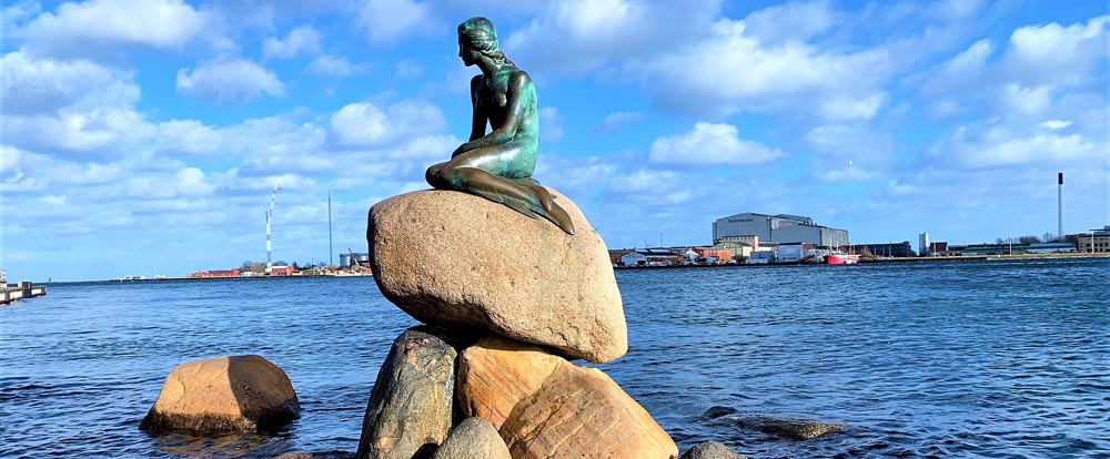 The Little Mermaid Statue in Copenhagen for your Denmark Itinerary