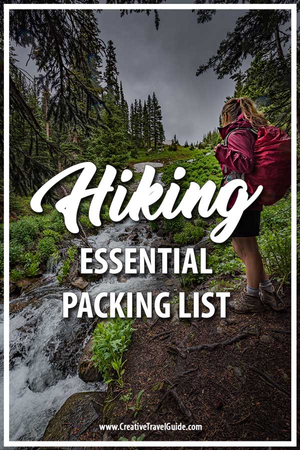 hiking packing list