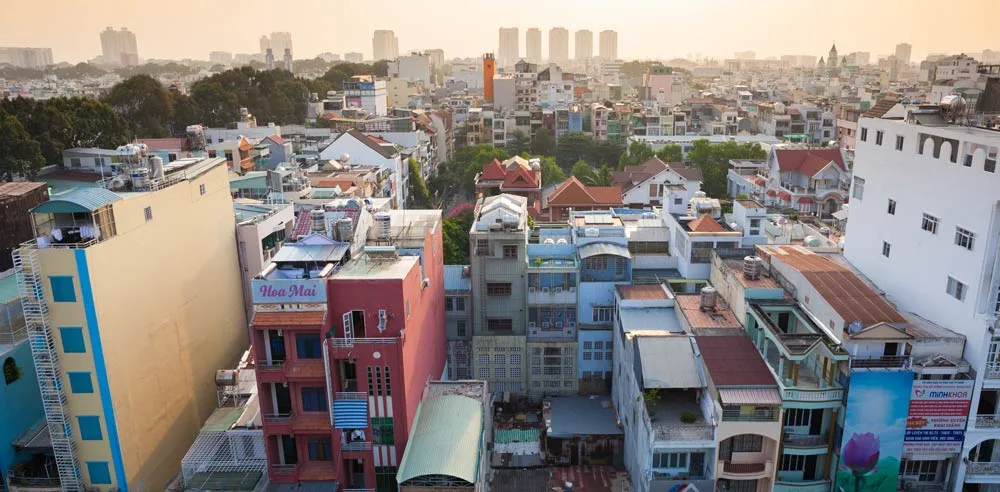 Cityscape of Ho Chi Minh city Choose a destination