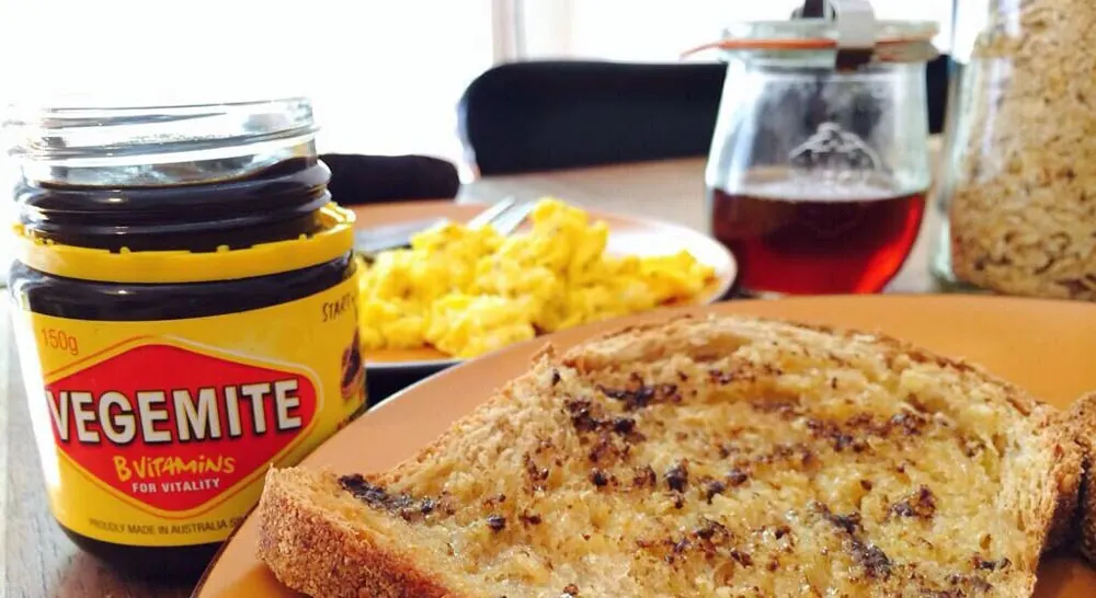 Vegemite in australia on toast - must try foods in Australia