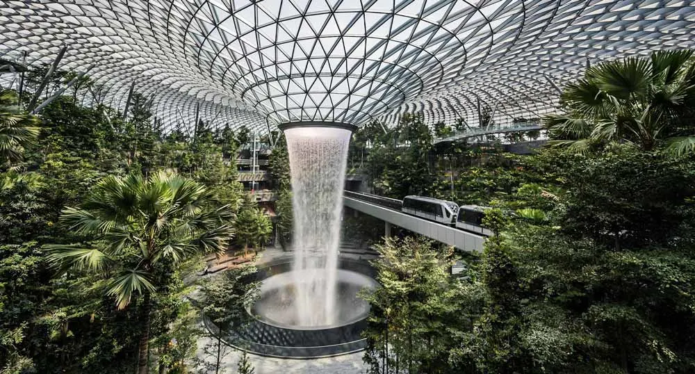 fountain in singapore airport Singapore visitor visa