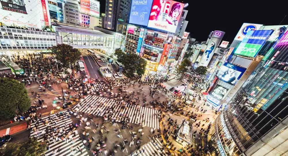 Shibuya Crossing in Japan - free things to do in Tokyo