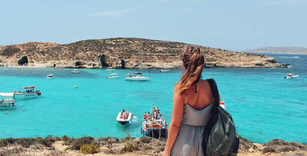 Beautiful blue waters of Malta