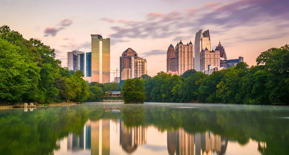 View of Atlanta from he Piedmont Park