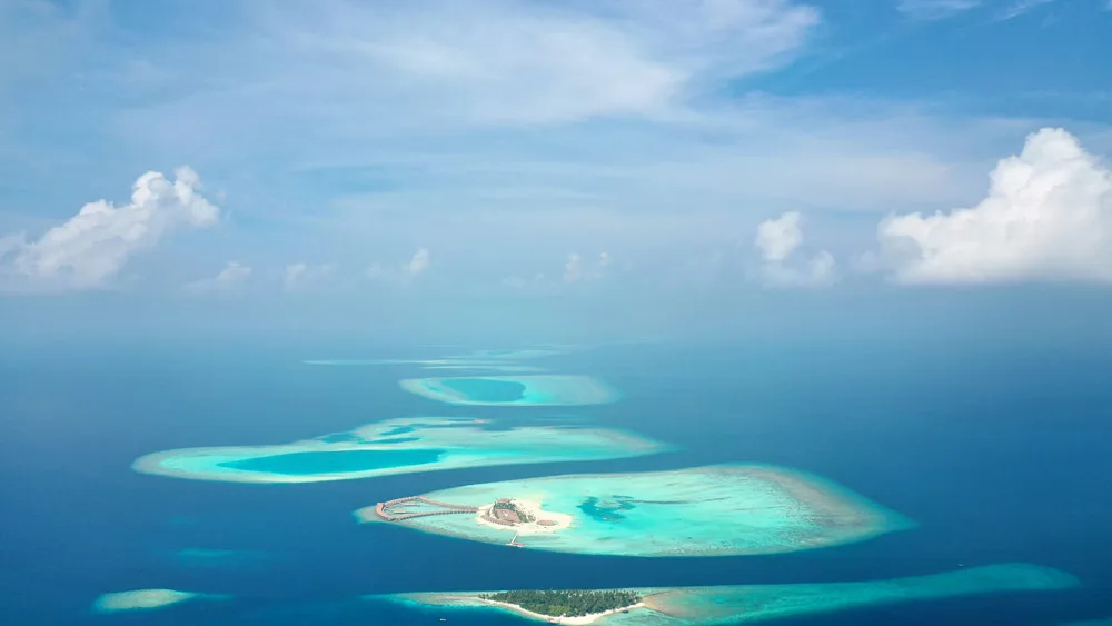 Flying above the Maldives is one of the best Things to do in Maldives with family