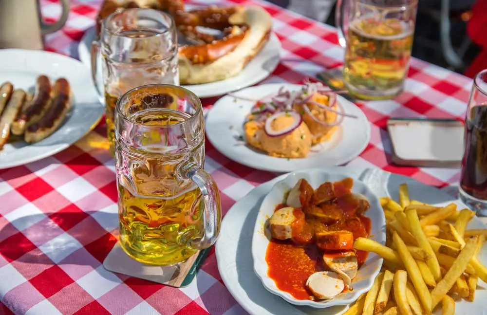 Currywurst food in Germany