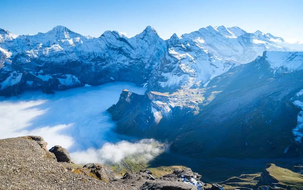 Winter at the Swiss Alps